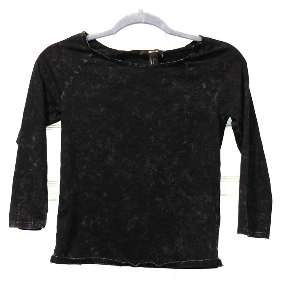 Distressed Forever 21 crop top